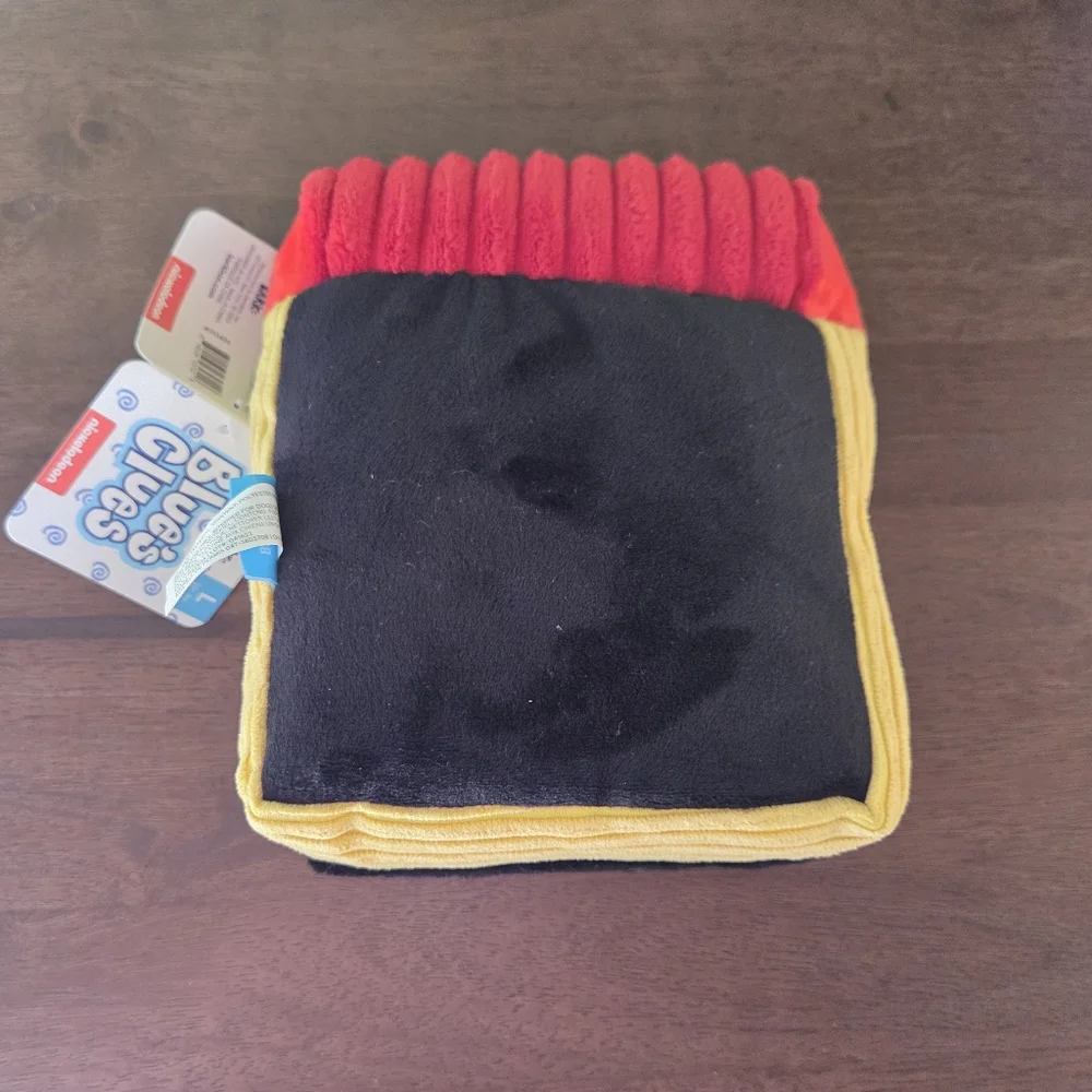 NWT Bark Box Blues Clues Handy Dandy Notebook Sz LG Dog Toy Crinkle Squeaker